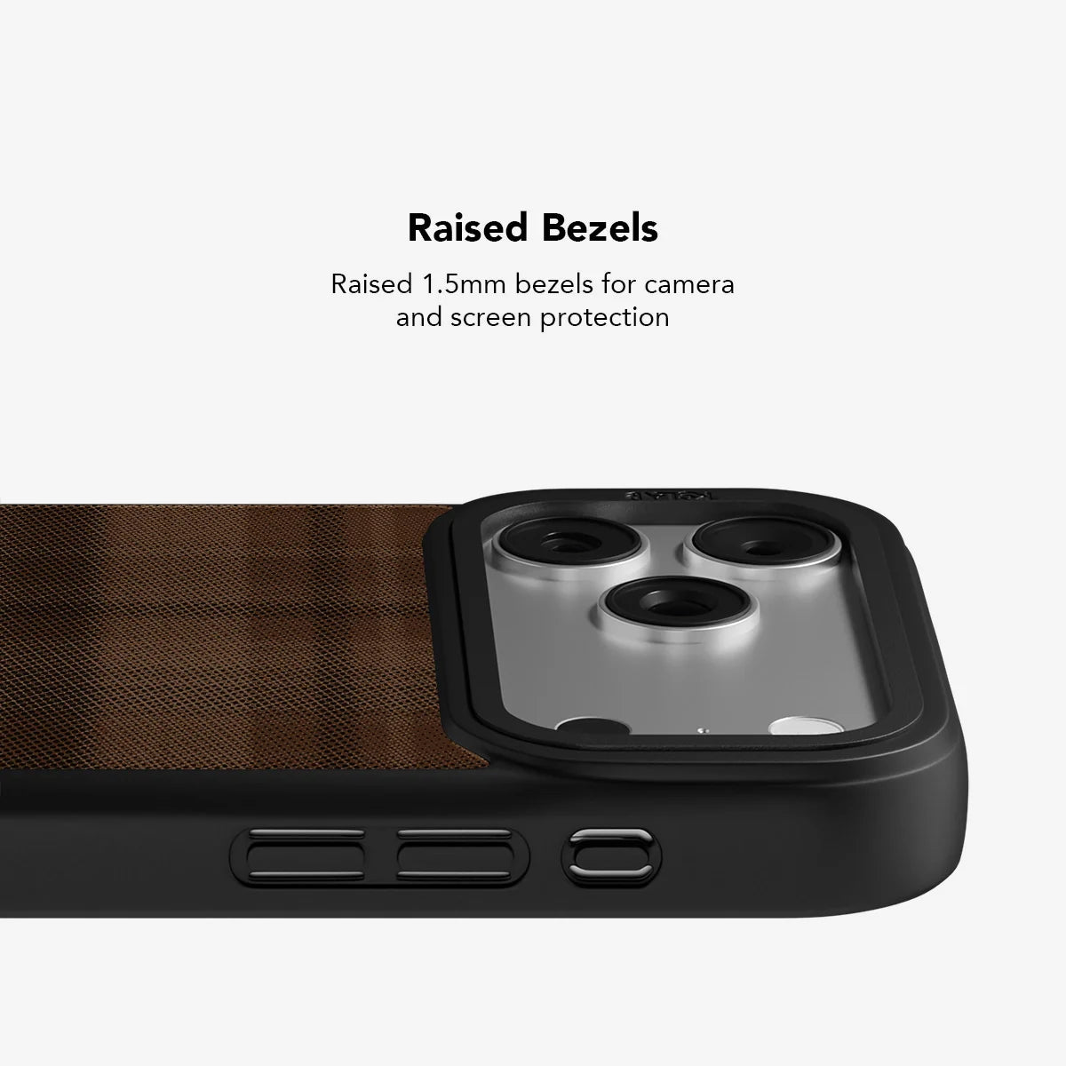 Chestnut | Brown Flannel Minimalist iPhone Case