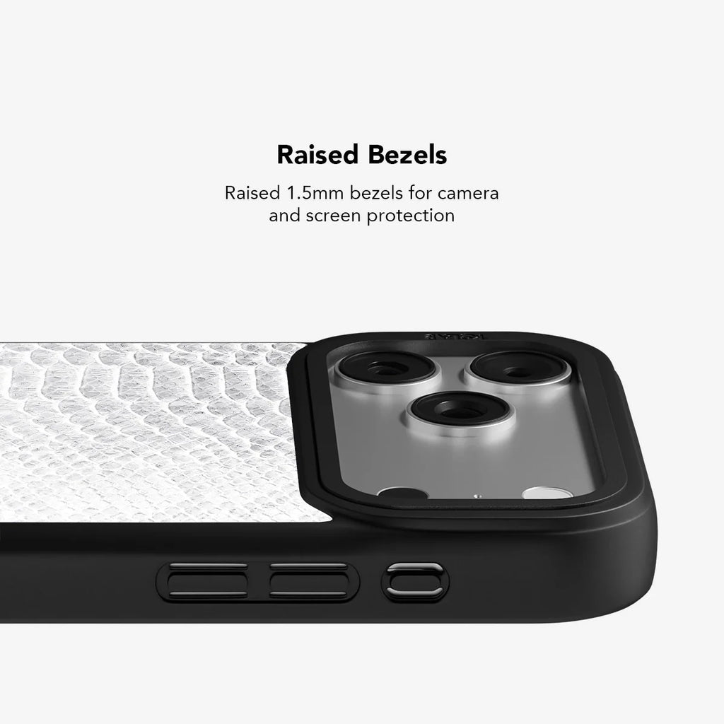 White Venom | Snake Skin Print iPhone Case