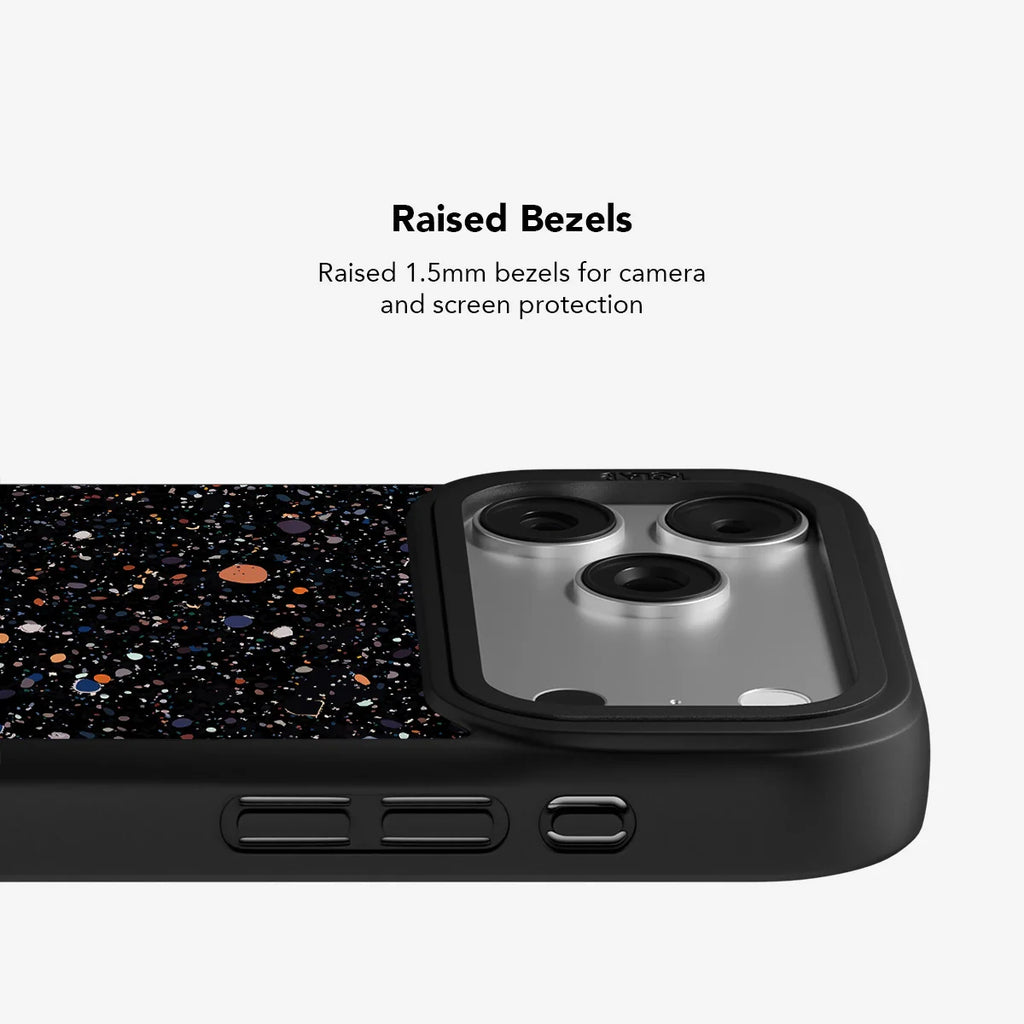 Obsidian Mist | Black Paint Splatter iPhone Case