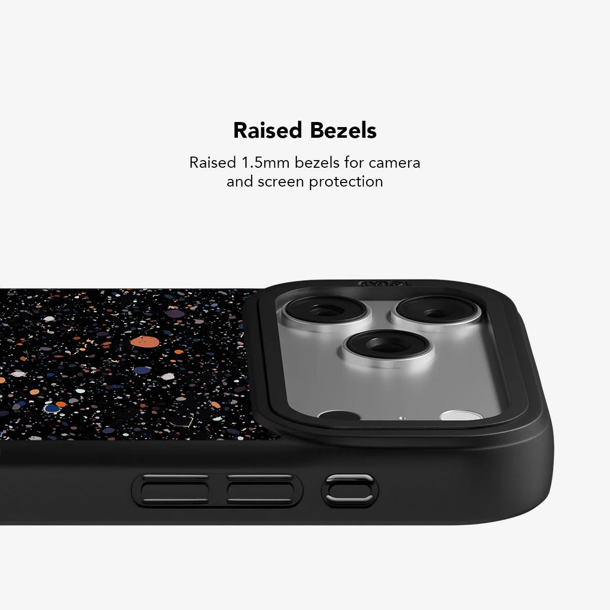 Obsidian Mist | Black Paint Splatter iPhone Case