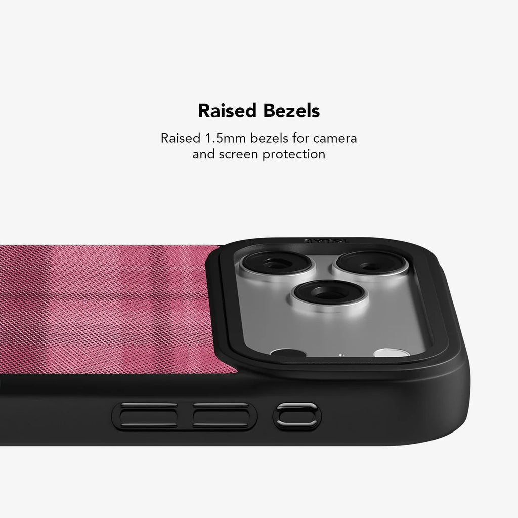 Rosé | Pink Flannel Minimalist iPhone Case