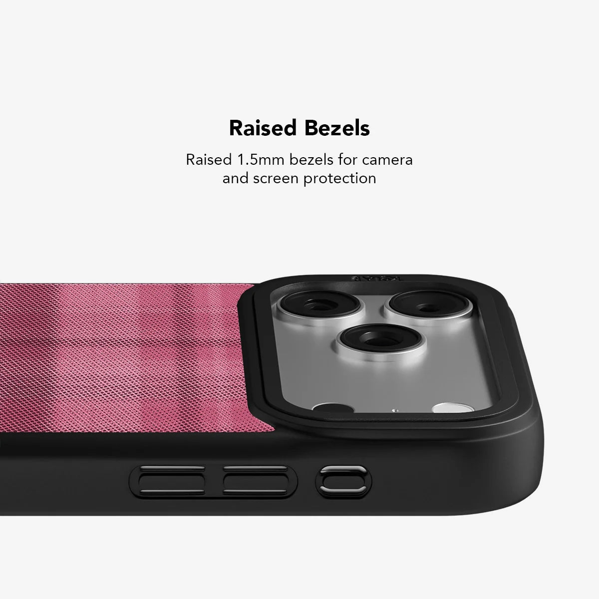 Rosé | Pink Flannel Minimalist iPhone Case