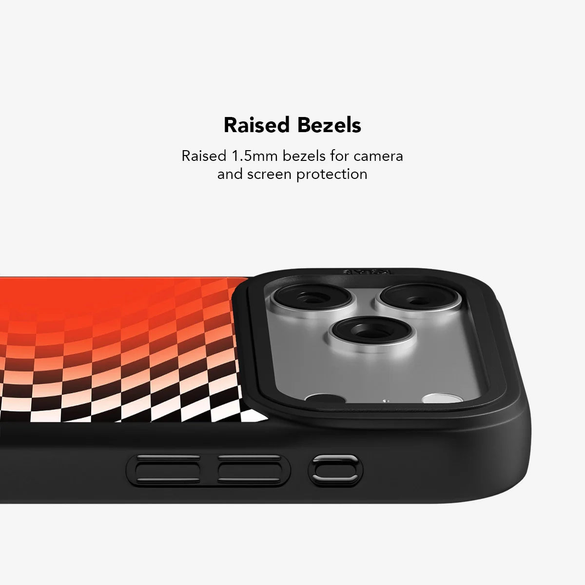 Sunflare | Orange Checkered iPhone Case