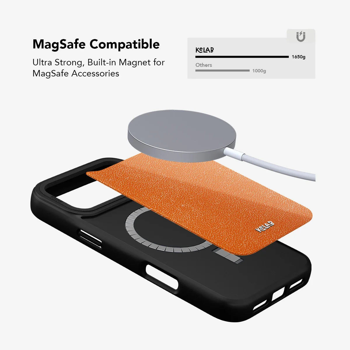 Tangerina | Stipple Electric Orange iPhone Case