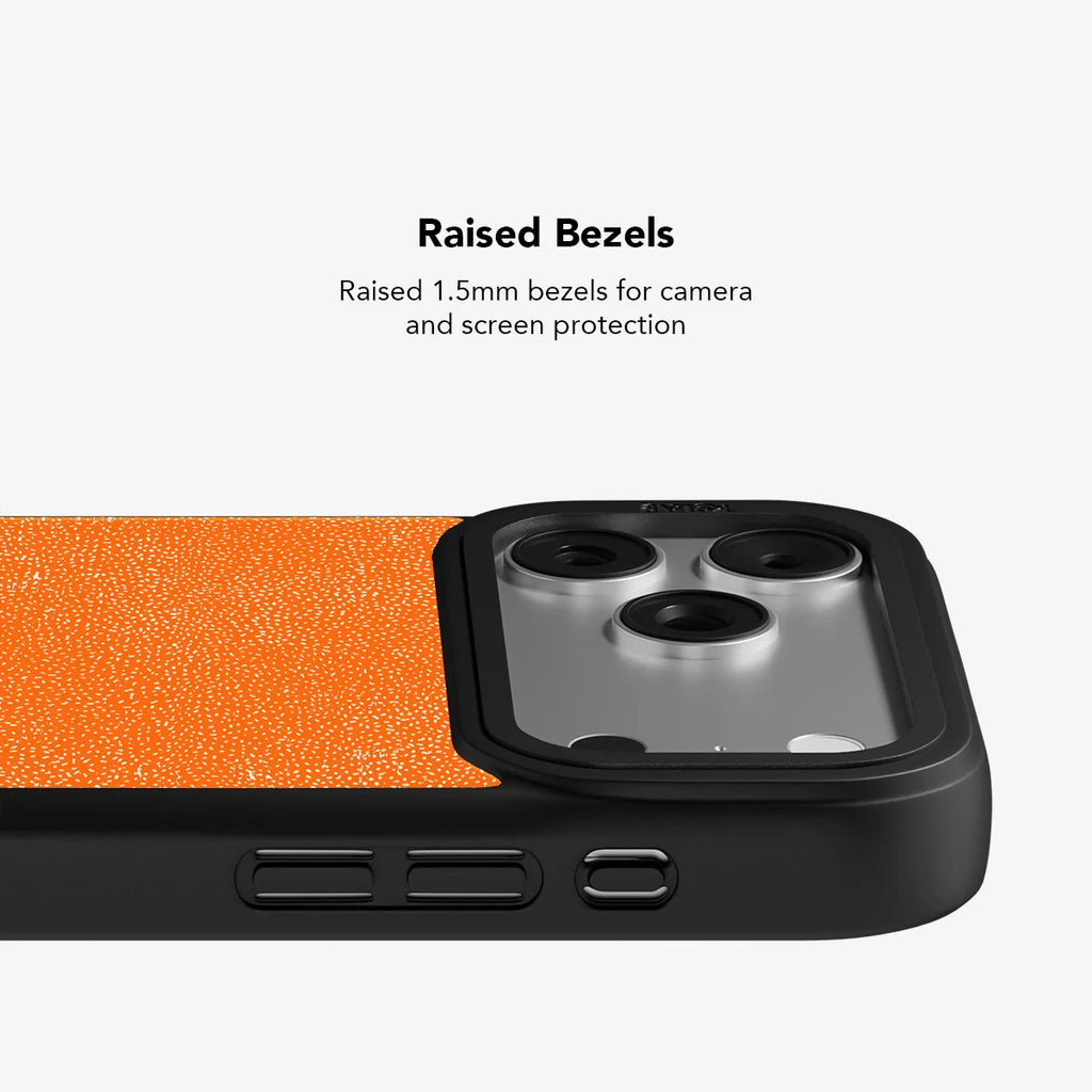 Tangerina | Stipple Electric Orange iPhone Case