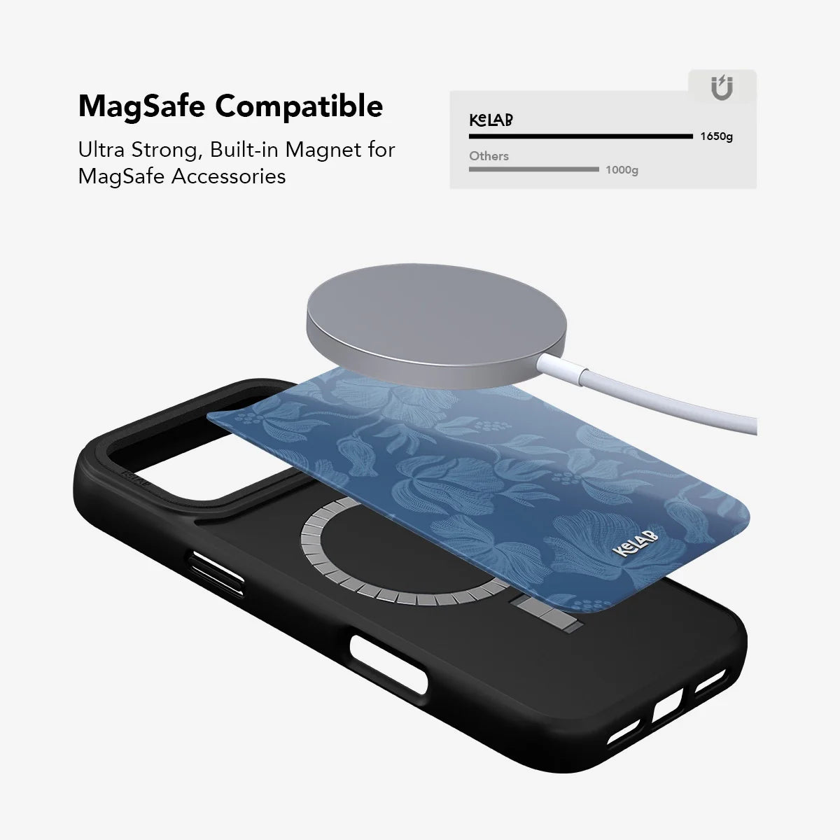 Cerulean | Dusty Blue Floral iPhone Case