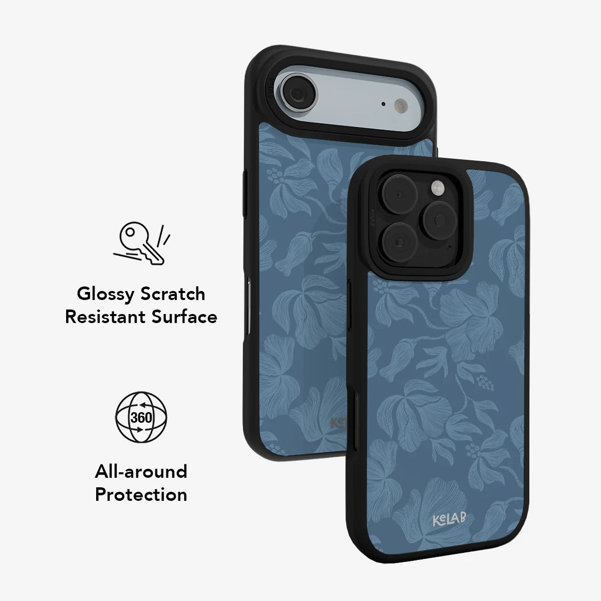 Cerulean | Dusty Blue Floral iPhone Case