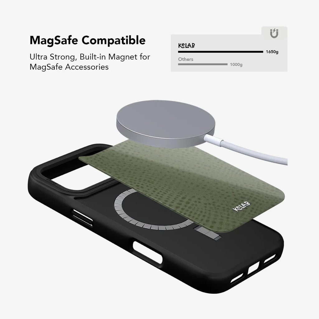 Sage Silk | Green Pebbled Texture iPhone Case