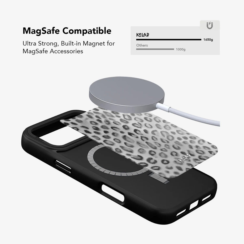 Platinum Predator | Silver Cheetah Print iPhone Case