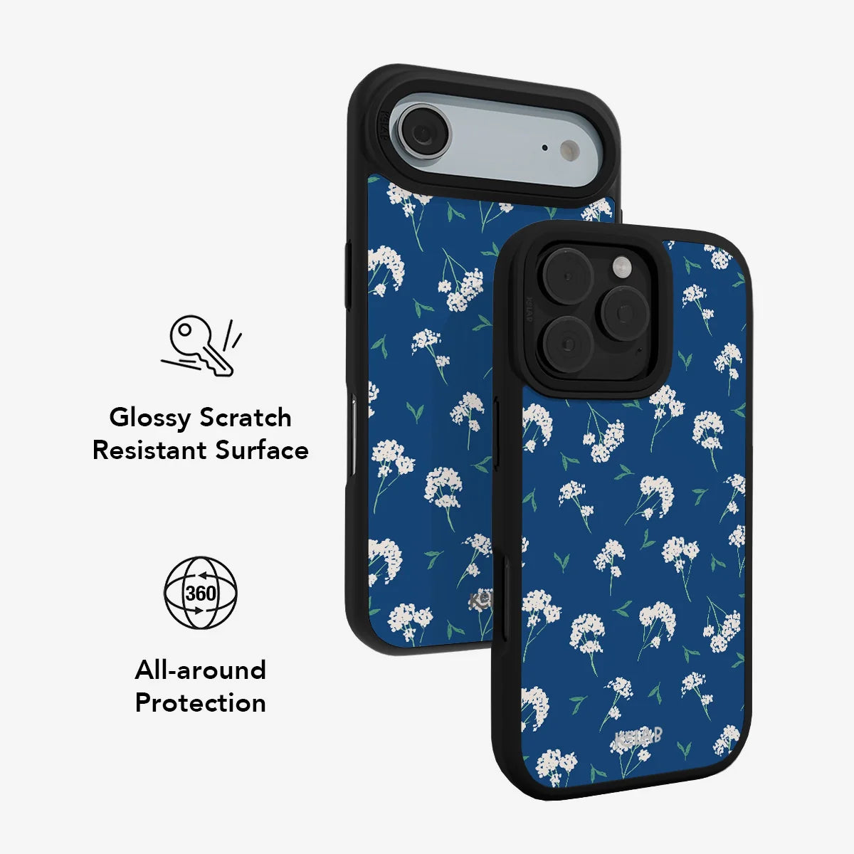 Cobalt Bloom | Blue Floral iPhone Case