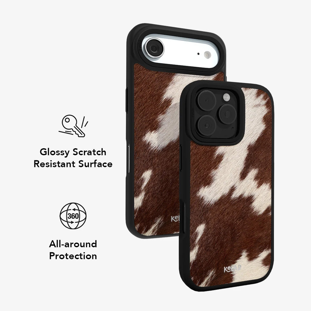 Rodeo Drive | Brown Cow Print iPhone Case