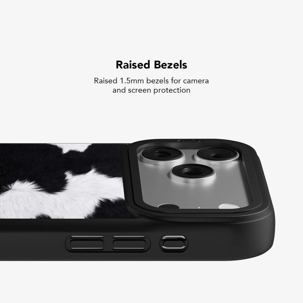Cow Bell | Black & White iPhone Case