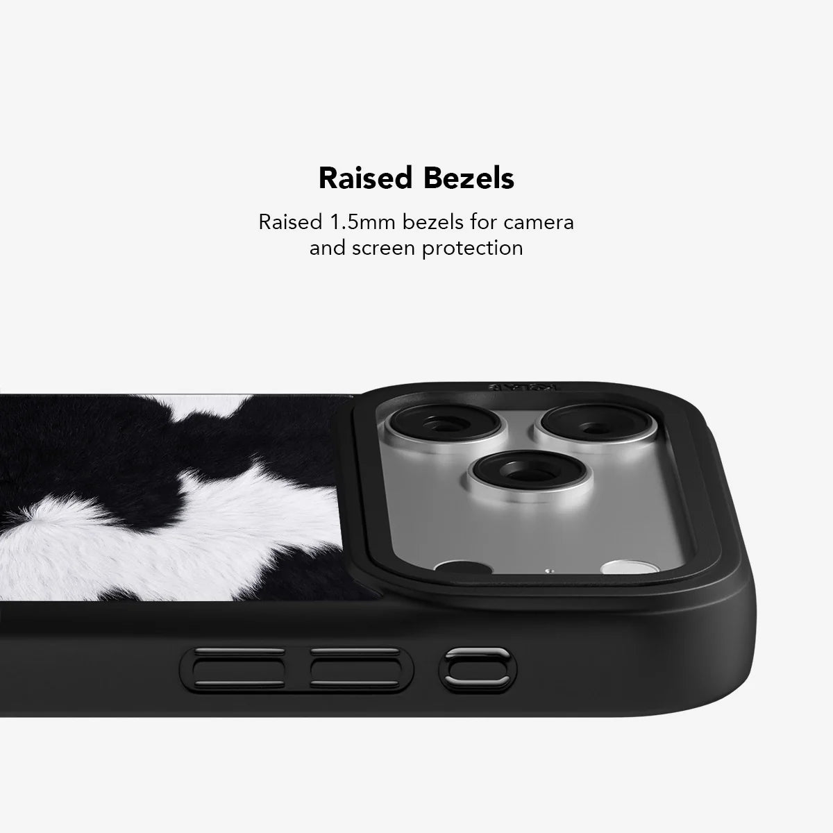 Cow Bell | Black & White iPhone Case