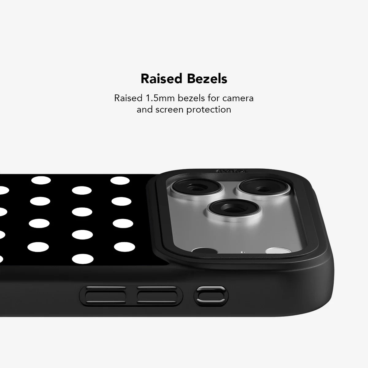 Domino Theory | Black and White Polka Dot iPhone Case