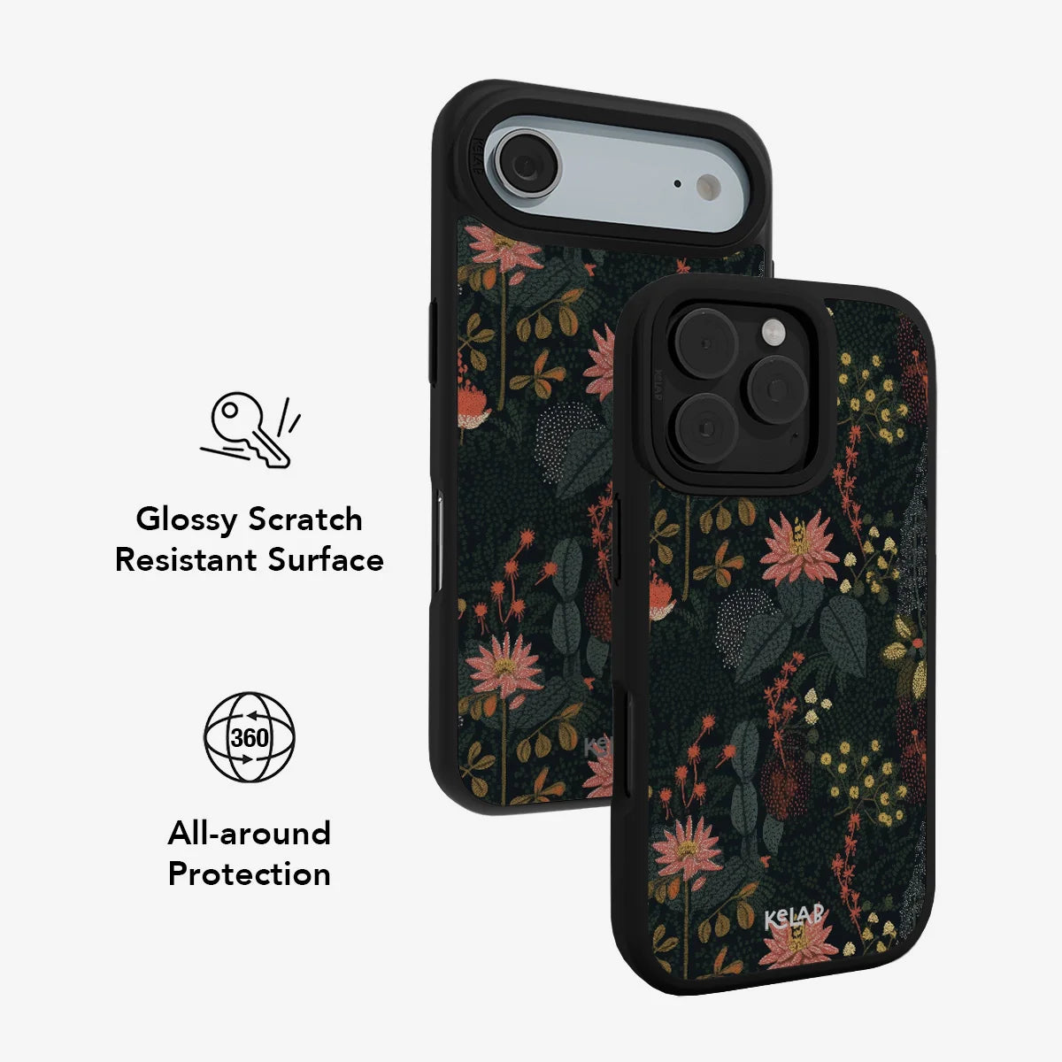 Starlit Botanica | Dark Academia Floral iPhone Case