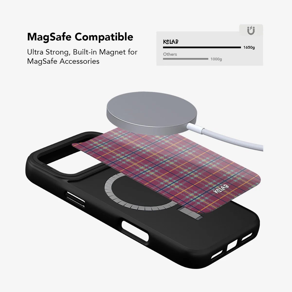Mullberry Hue | Mauve & Teal Plaid iPhone Case