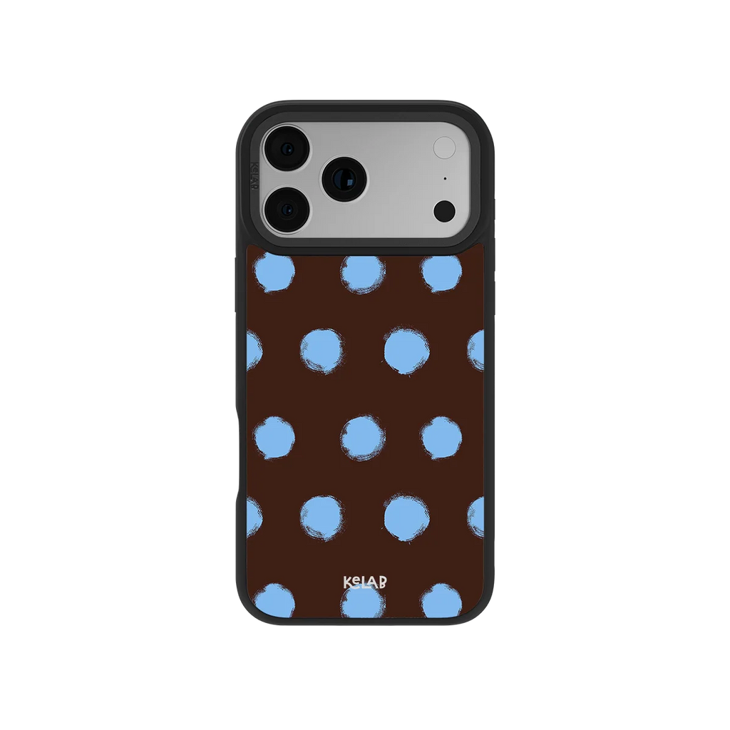 Blueberry Espresso | Brown Polka Dot iPhone Case