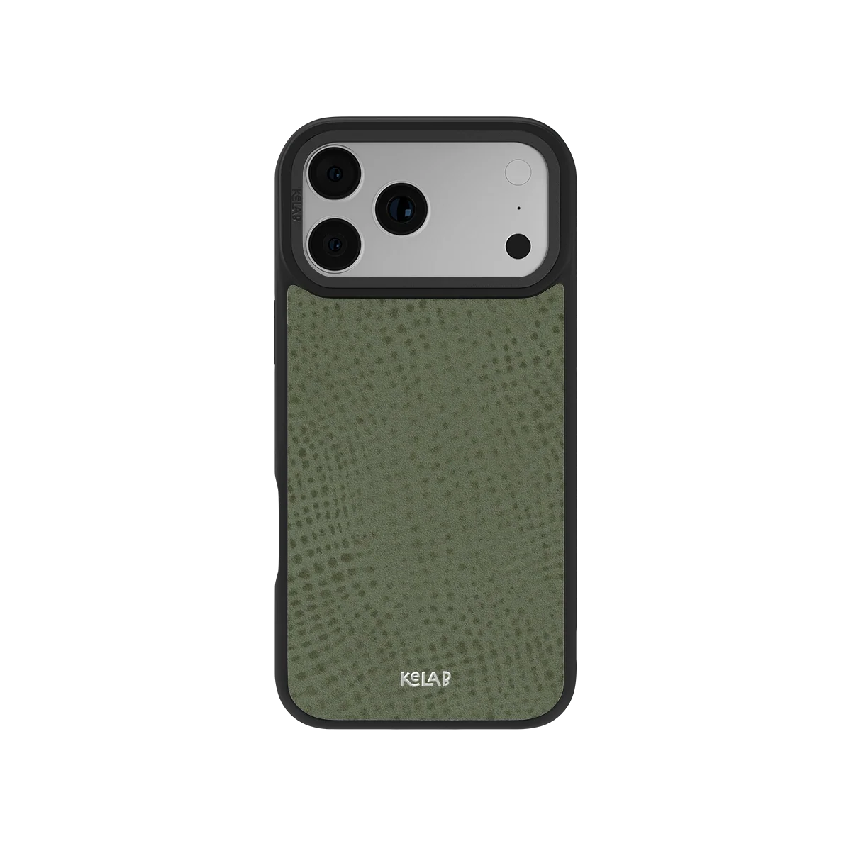 Sage Silk | Green Pebbled Texture iPhone Case