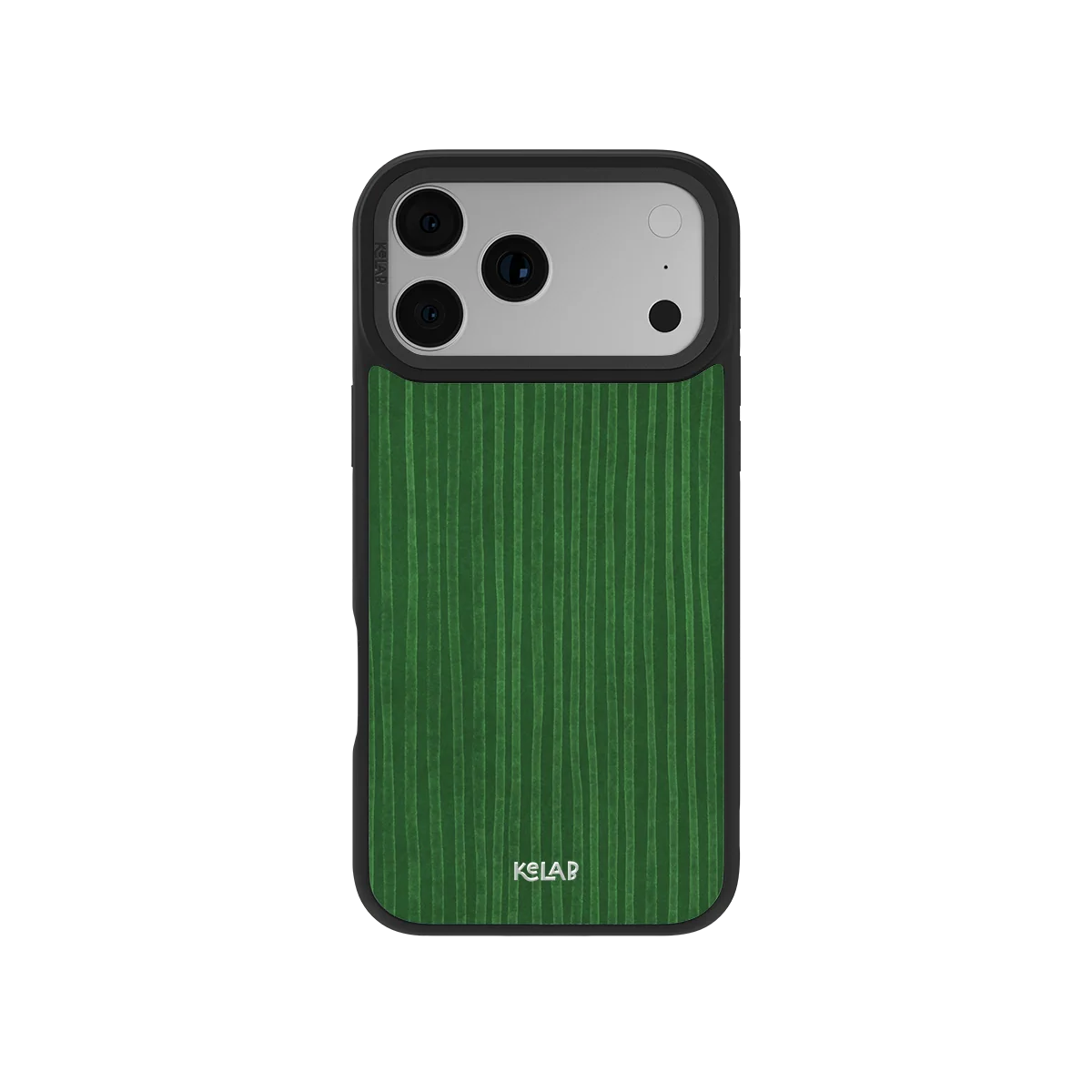 Emerald Drip | Green Stripe Pattern iPhone Case