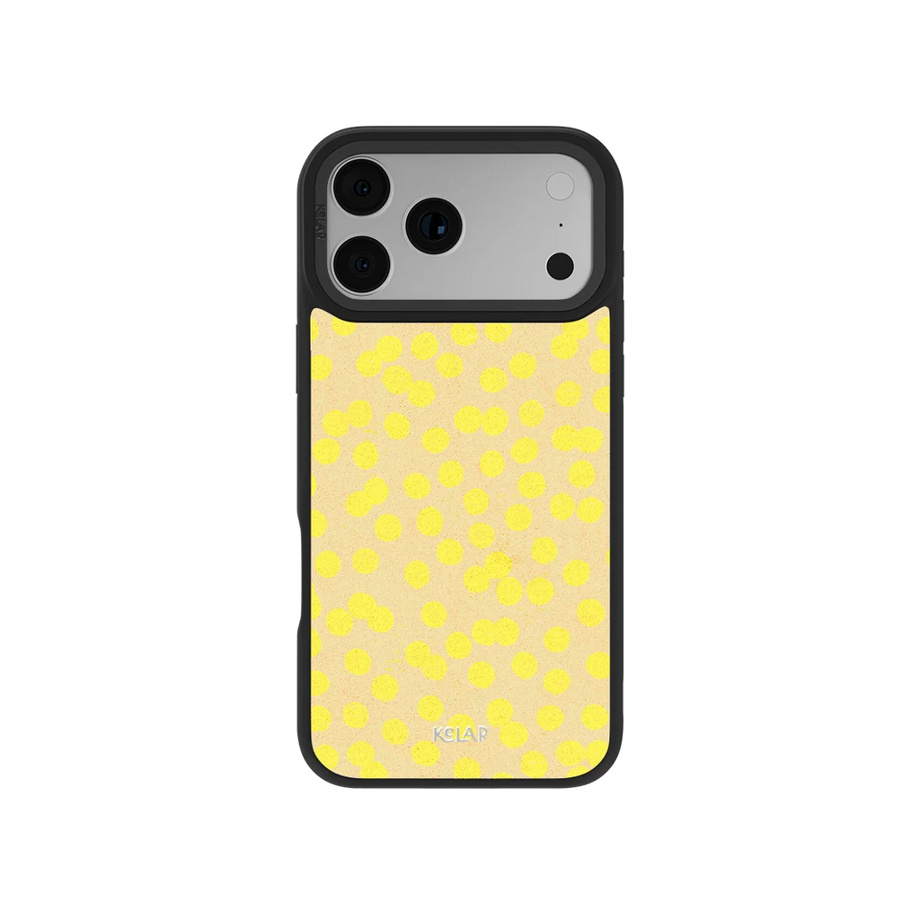 Lemon Drop | Yellow Dotted iPhone Case