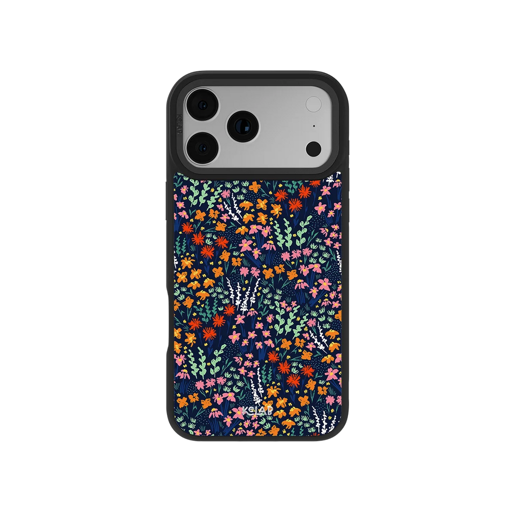 Midnight Meadow | Vibrant Wildflower iPhone Case