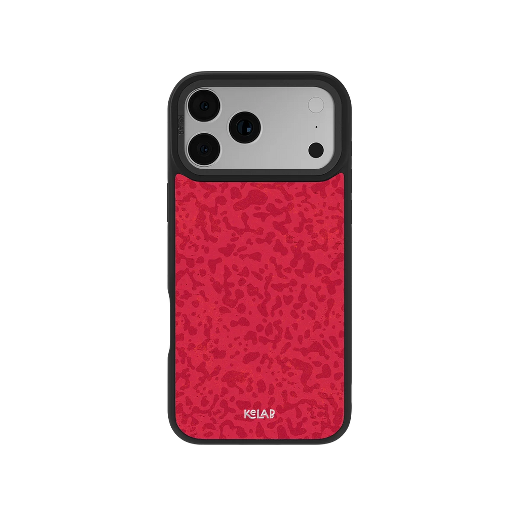 Velvet Vandal | Red Camo Pattern iPhone Case