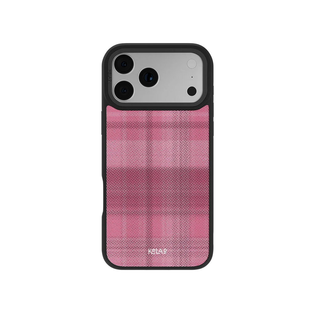 Rosé | Pink Flannel Minimalist iPhone Case