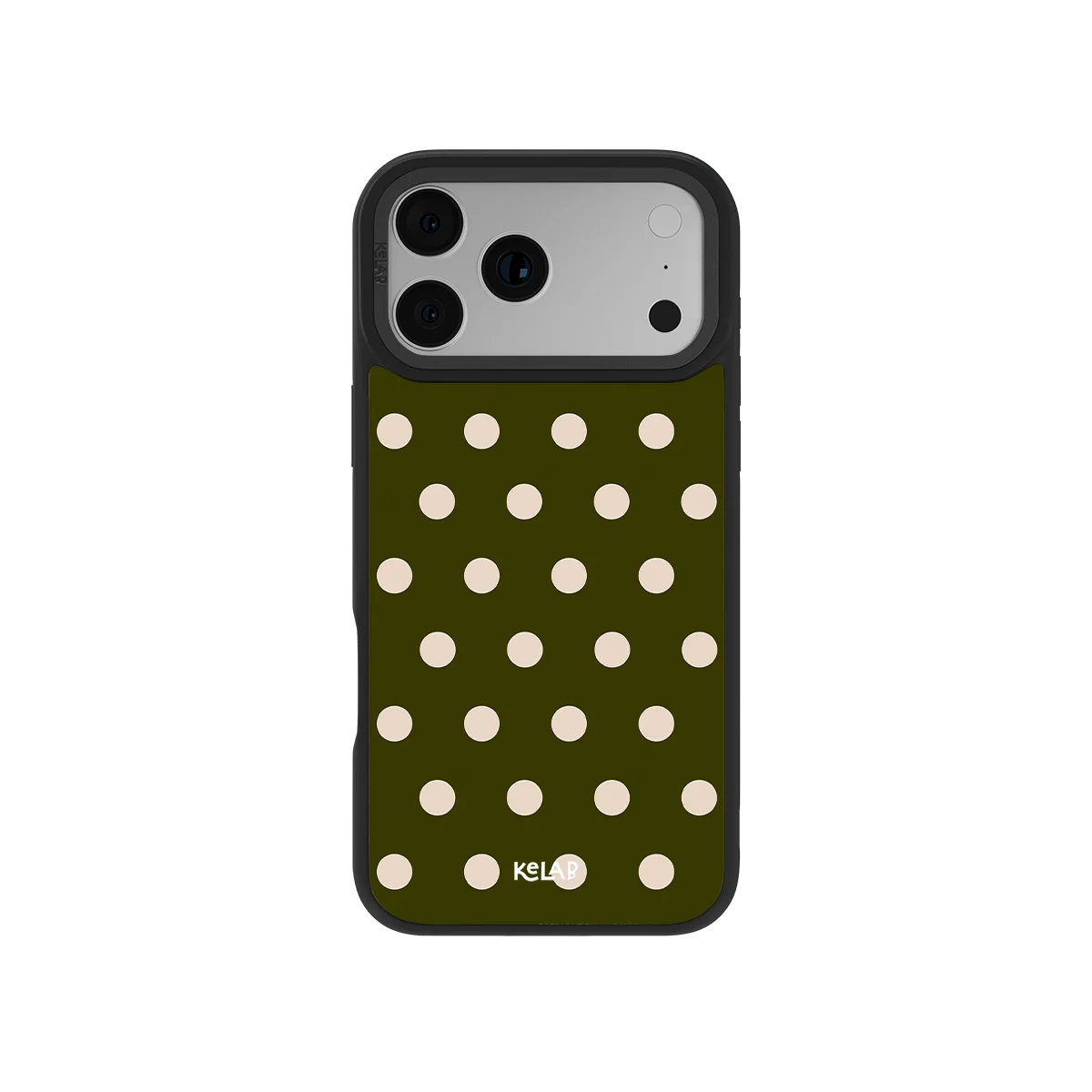 Urban Sage | Olive Polka Dot iPhone Case