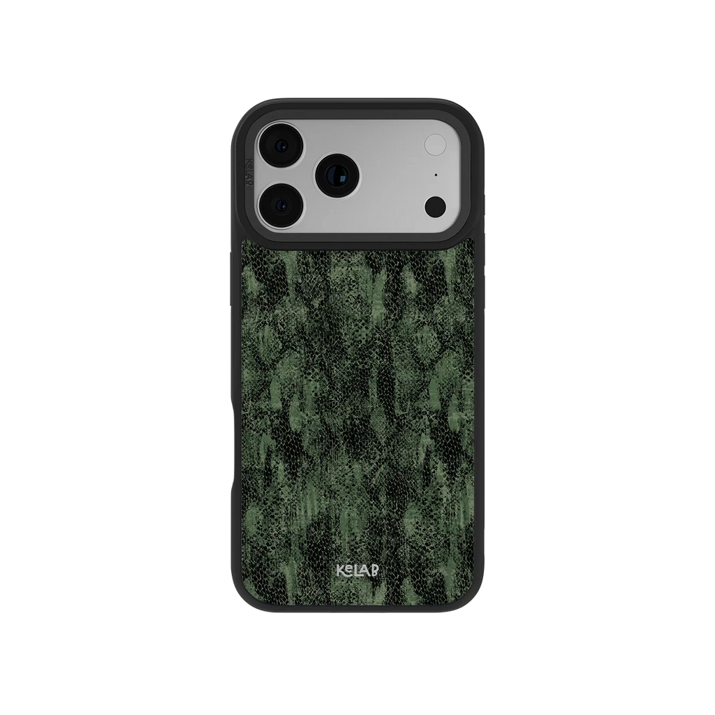Emerald Python | Olive Snakeskin iPhone Case