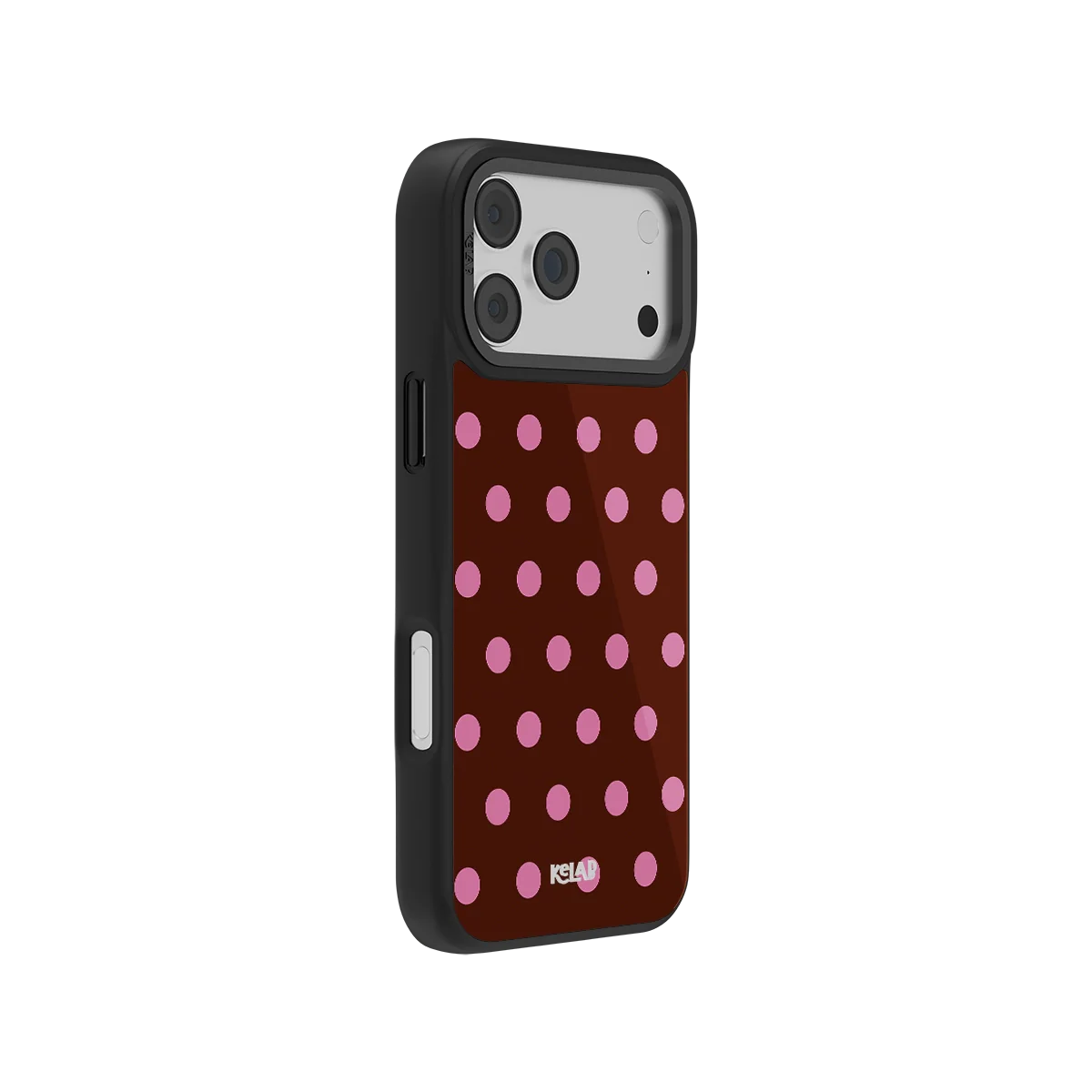 Velvet Pop | Burgundy Polka Dot iPhone Case