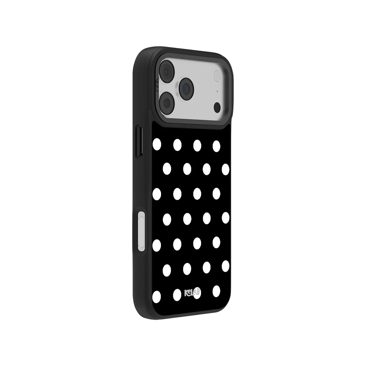 Domino Theory | Black and White Polka Dot iPhone Case