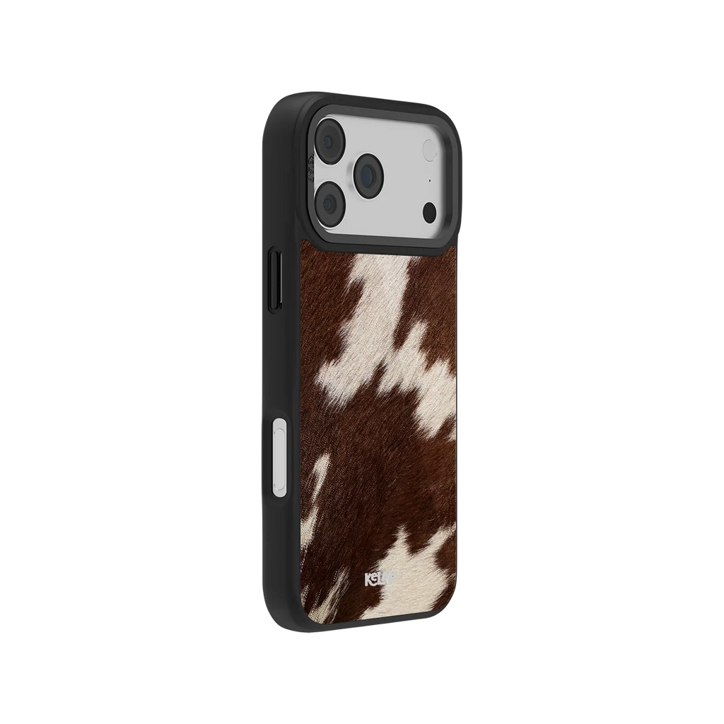 Rodeo Drive | Brown Cow Print iPhone Case