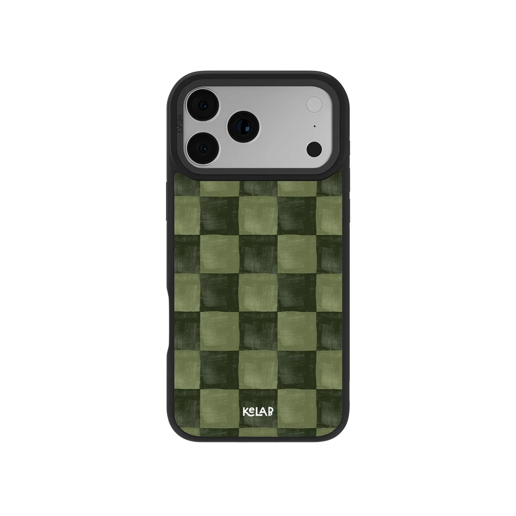 Juniper Grid | Green Checkered iPhone Case
