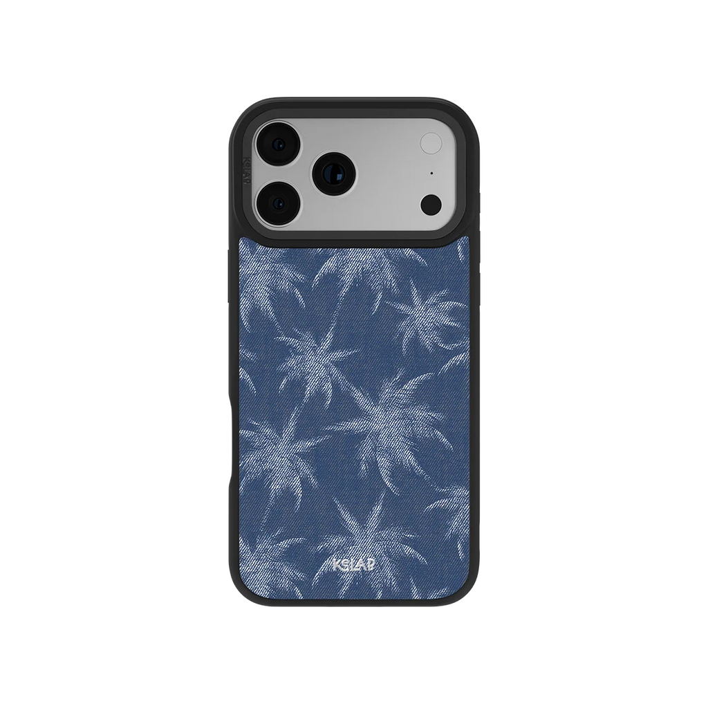 Denim Tree | Blue Patterned iPhone Case