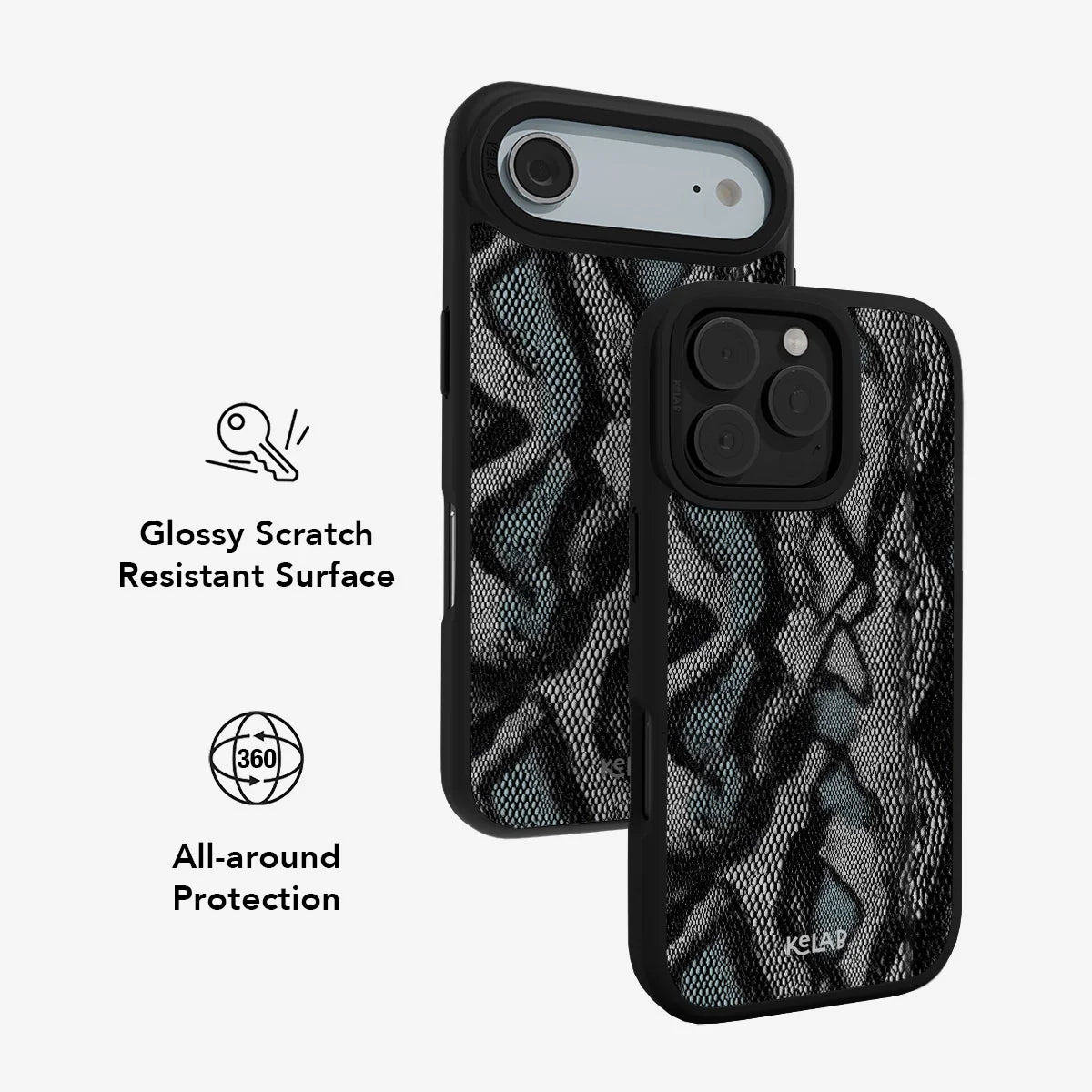 Viper Mesh | Teal Snakeskin iPhone Case