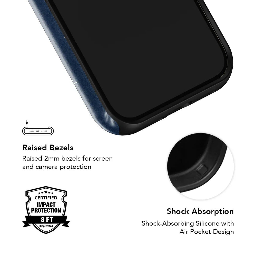 Starglimmer | Deep Blue Hand-Drawn Star iPhone Case