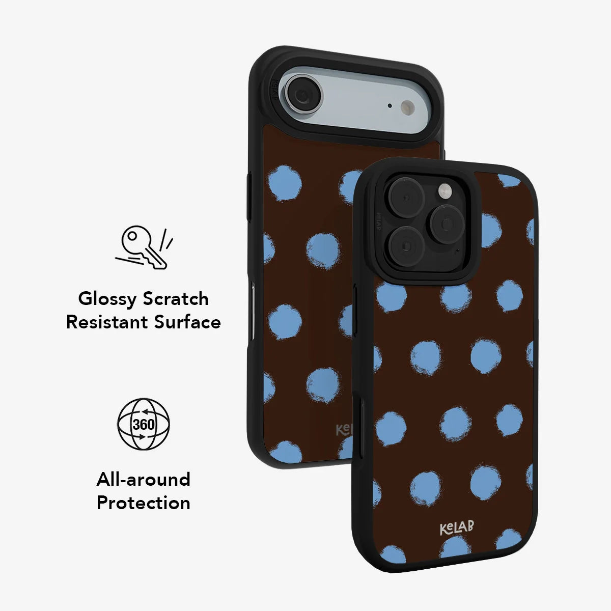 Blueberry Espresso | Brown Polka Dot iPhone Case