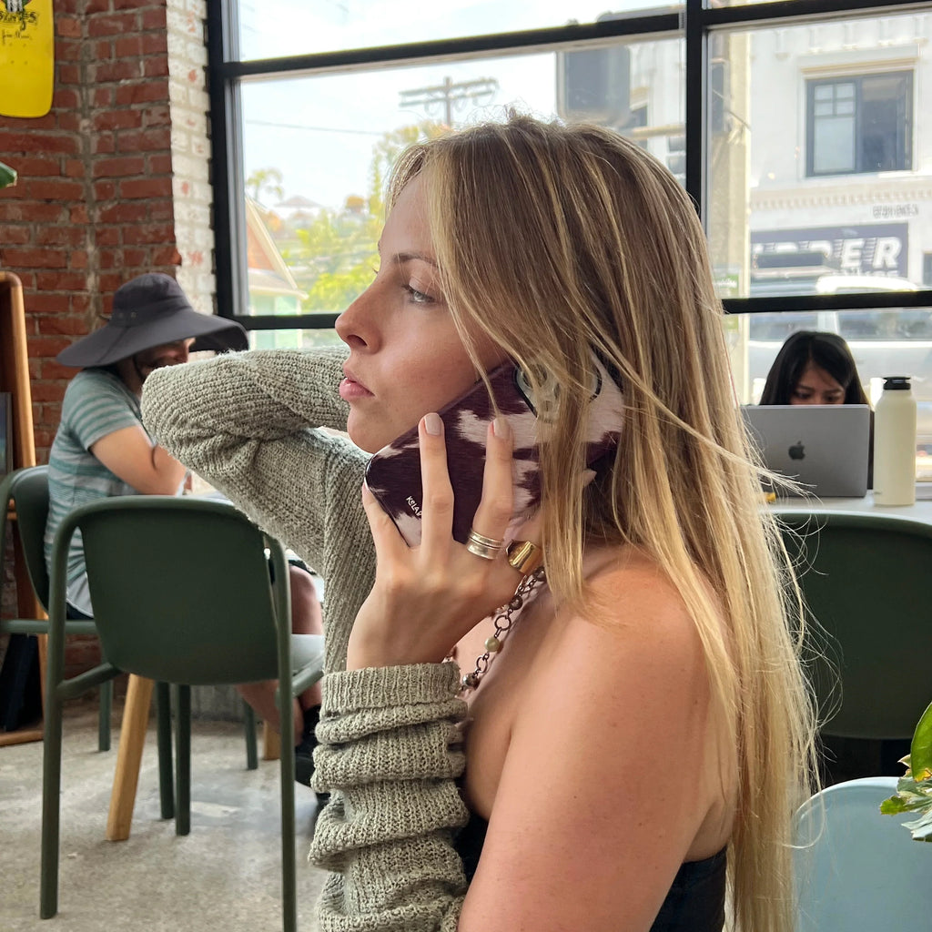 Rodeo Drive | Brown Cow Print iPhone Case