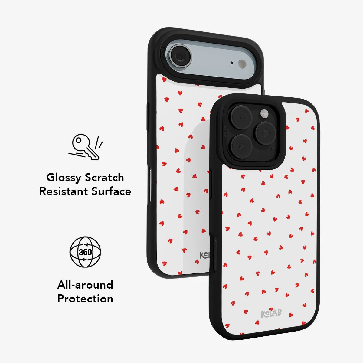 Minimalist Love | Red Heart iPhone Case