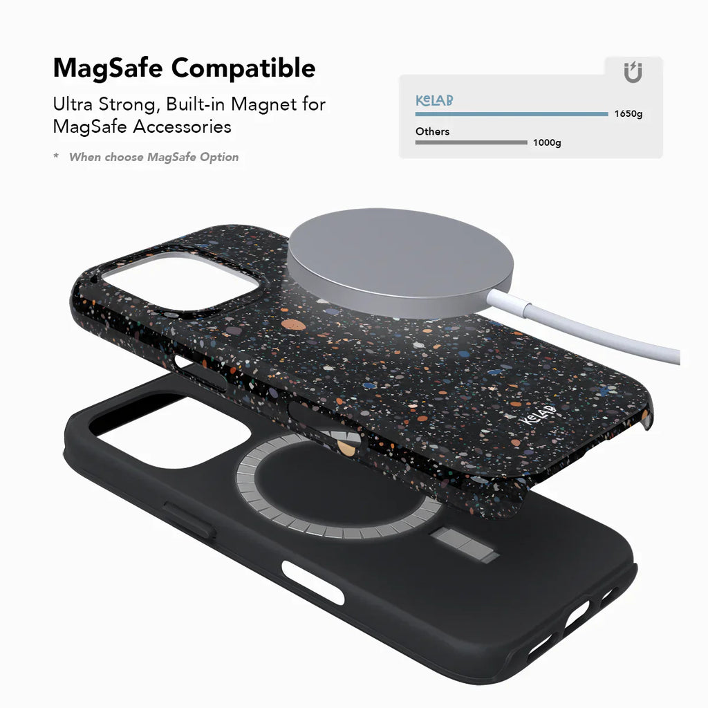 Obsidian Mist | Black Paint Splatter iPhone Case