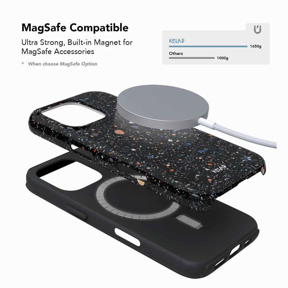 Obsidian Mist | Black Paint Splatter iPhone Case