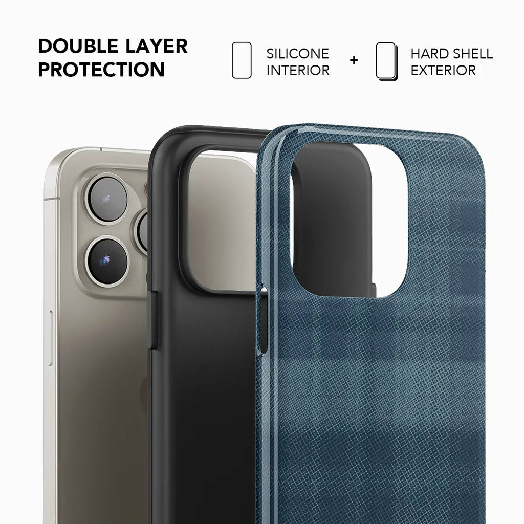 Denim | Blue Flannel Minimalist iPhone Case