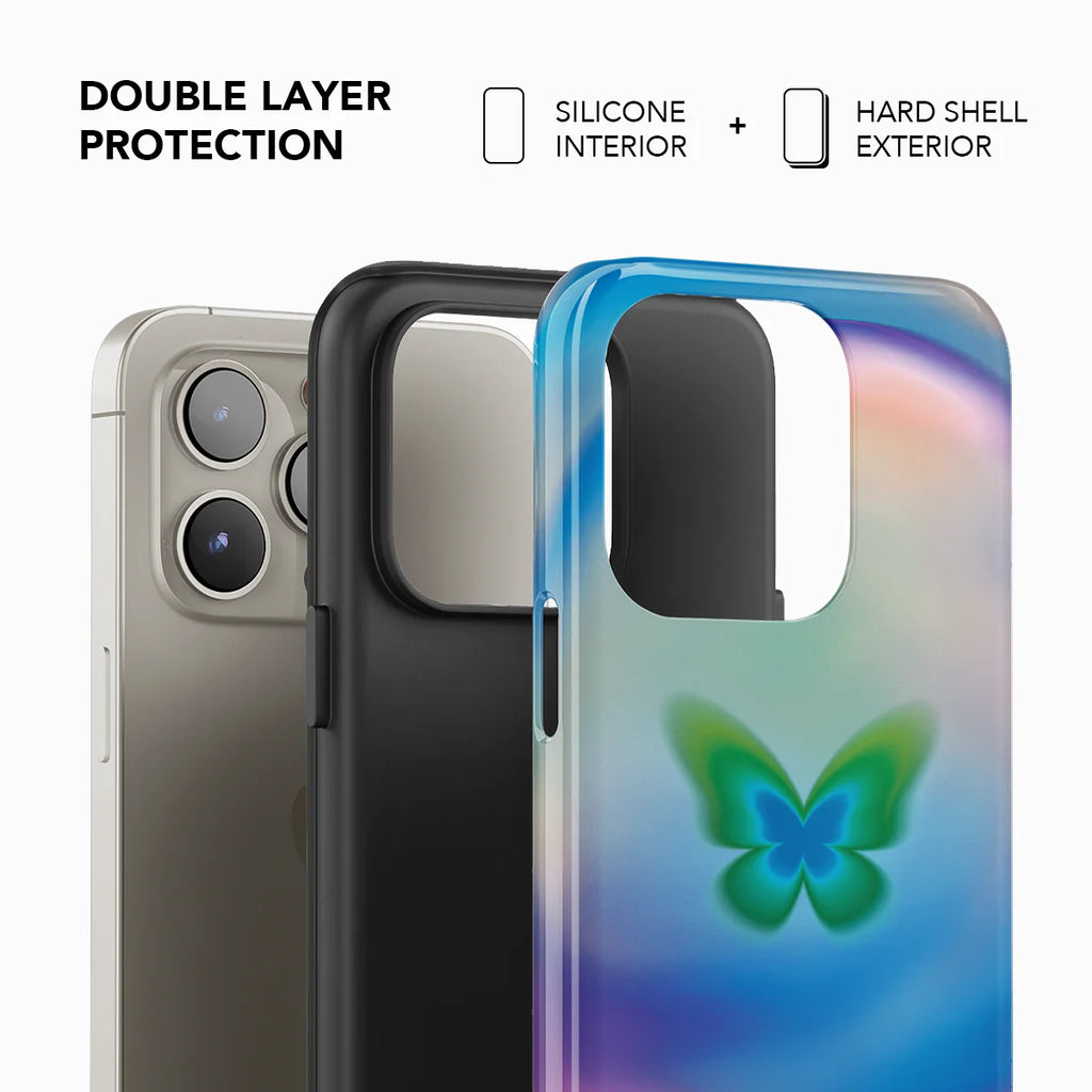Celestial Wings | Gradient Butterfly iPhone Case