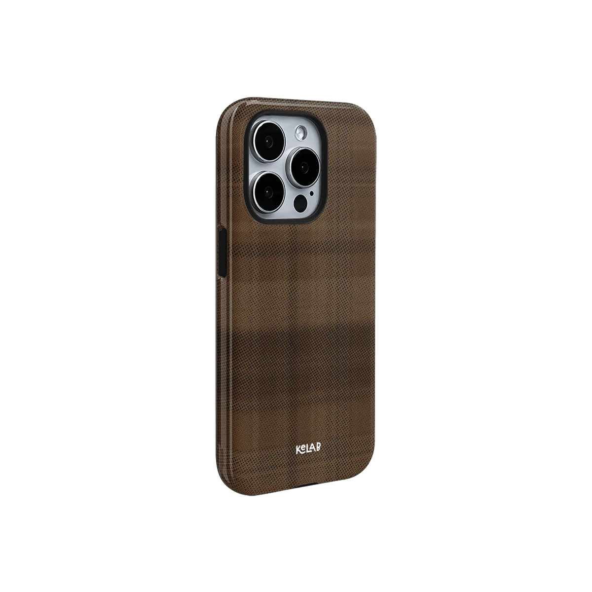 Chestnut | Brown Flannel Minimalist iPhone Case