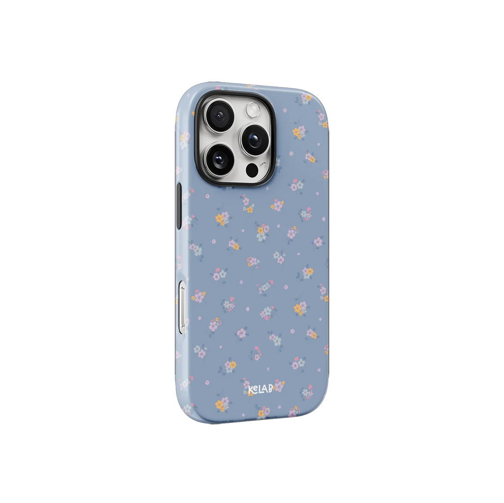 Tiny Meadow | Pastel Blue Floral iPhone Case