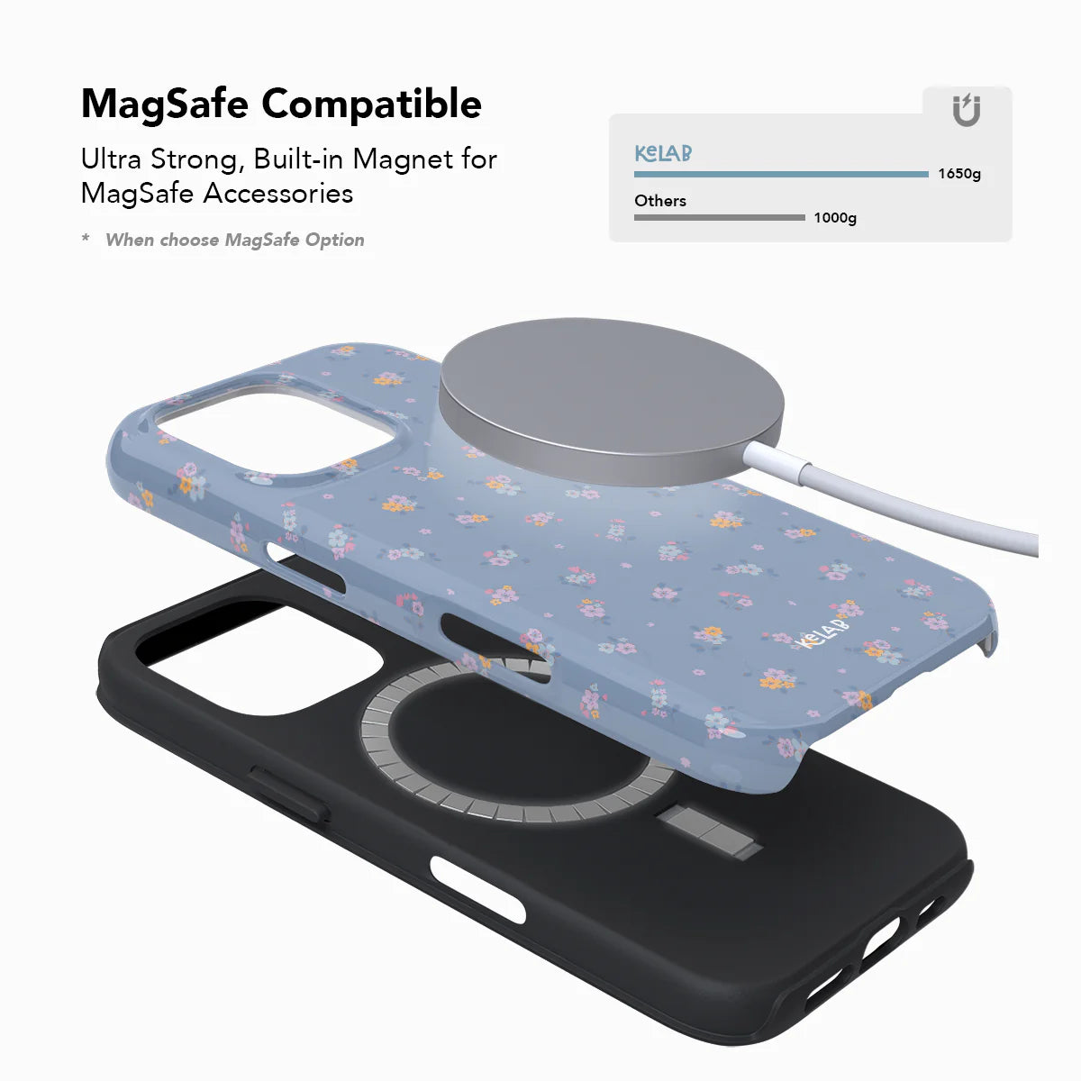 Tiny Meadow | Pastel Blue Floral iPhone Case