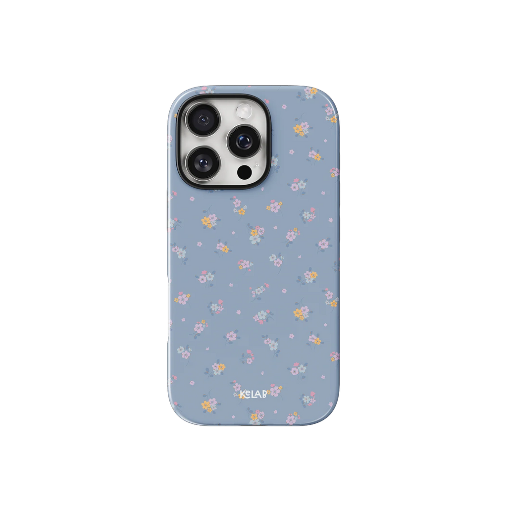 Tiny Meadow | Pastel Blue Floral iPhone Case