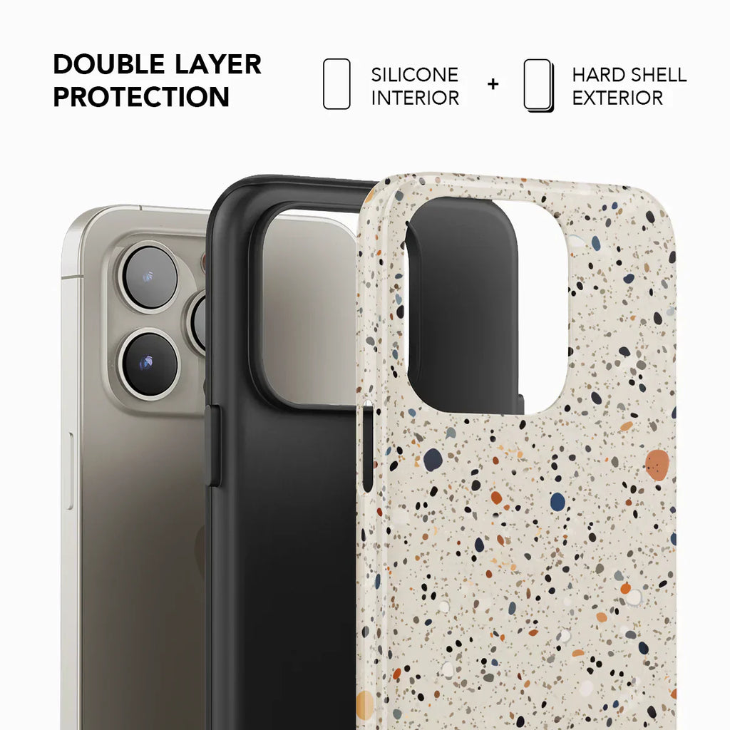 Ivory Haze | Ivory Paint Splatter iPhone Case