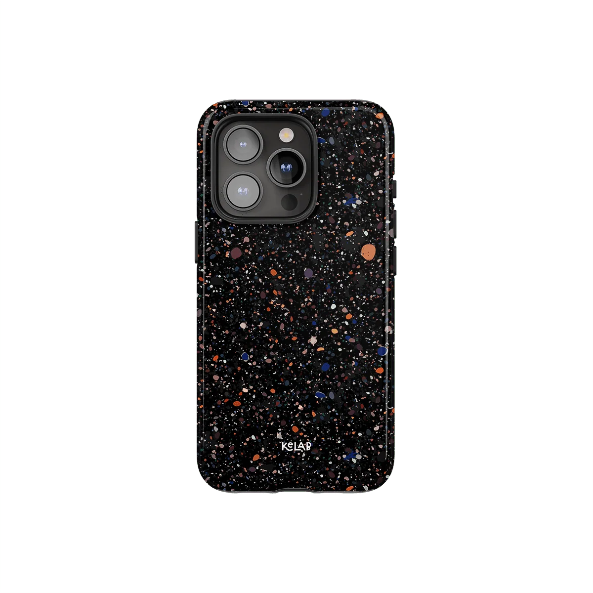Obsidian Mist | Black Paint Splatter iPhone Case