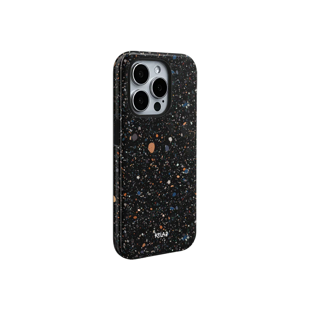 Obsidian Mist | Black Paint Splatter iPhone Case